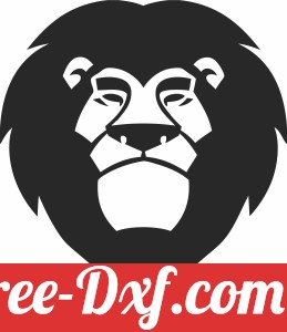 Lion head cartoon sign
