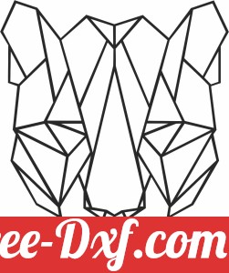 Geometric Polygon tiger