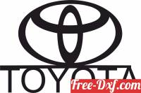 download Toyota Wall logo sign free ready for cut