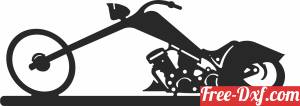 download chopper motorcycle clipart free ready for cut