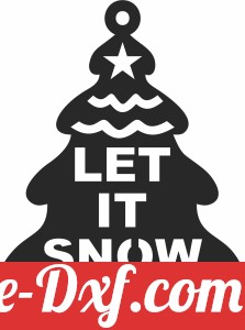 let it snow Christmas decor tree