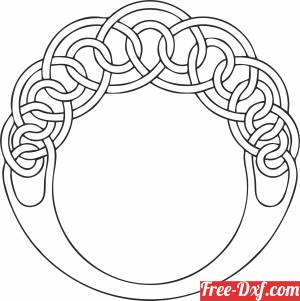 download knot pattern circle cliparts free ready for cut