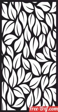 download tree leaves decorative wall screen door partition panel pattern free ready for cut