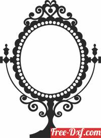 download Mirror frame wall decor free ready for cut