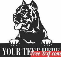download cane corso dog custom name sign free ready for cut