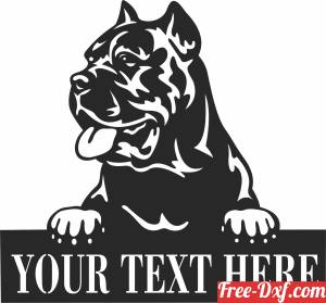download cane corso dog custom name sign free ready for cut