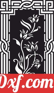 beautiful decorative panel wall screen pattern with flower