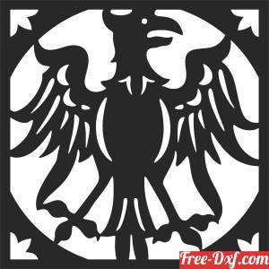 download eagle pattern wall design free ready for cut