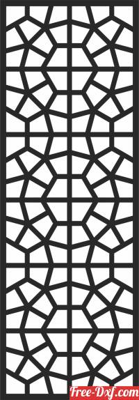 download decorative Pattern Door Wall Screen free ready for cut