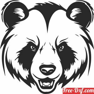 download angry bear face cliparts free ready for cut