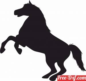 download Horse Rearing art free ready for cut