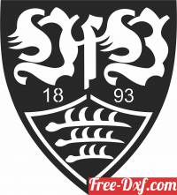 download VfB Stuttgart Logo football free ready for cut