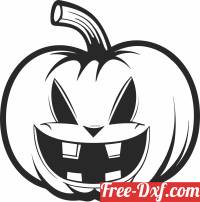 download scary Pumpkin halloween cliparts free ready for cut