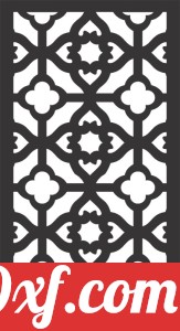 decorative panel wall separator door pattern