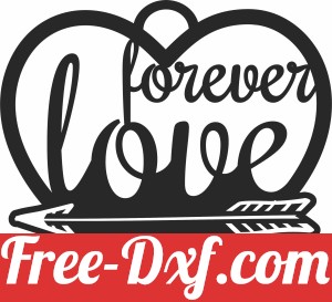 Heart love forever valentines day silhouette