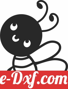 cartoon bee silhouette