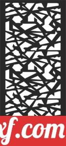 Decorative screen wall pattern door