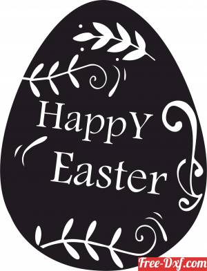 download happy easter egg design free ready for cut