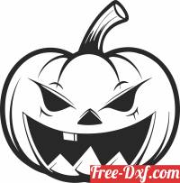 download angry Pumpkin halloween cliparts free ready for cut