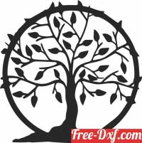 download tree of live wall decor sign free ready for cut