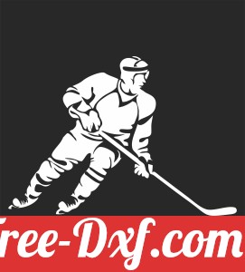 Ice Hockey player clipart