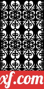 decorative panel wall separator door pattern