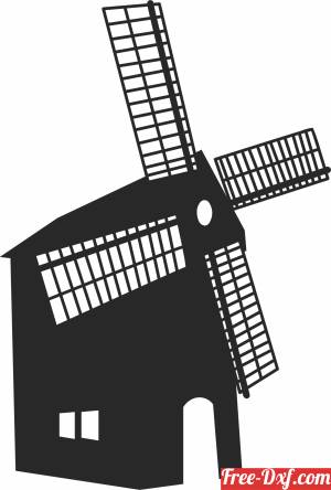download windmill clipart free ready for cut