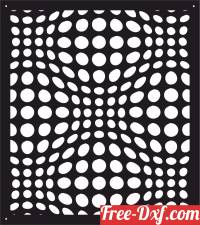 download decorative 3d panel screen pattern art free ready for cut