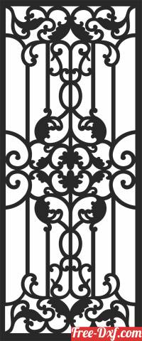 download DECORATIVE  PATTERN screen  DOOR WALL free ready for cut