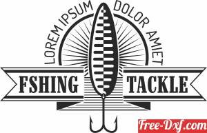 download Fishing tackle logo free ready for cut