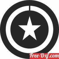 download Captain America Marvel Avengers Superhero logo free ready for cut