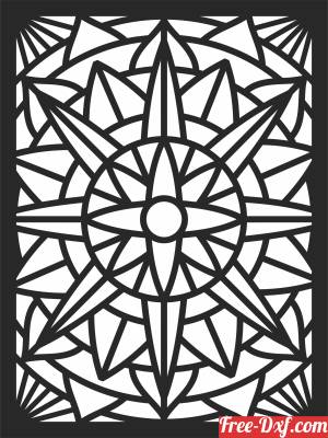 download Decorative  wall PATTERN   screen free ready for cut