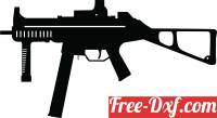 download Assault Rifle Side-view free ready for cut