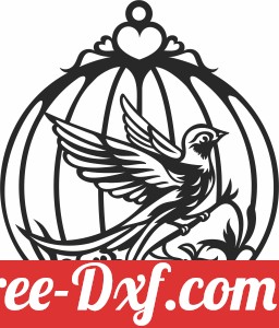Bird in Cage Wall Decor