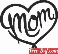 download mom happy mothers day heart free ready for cut