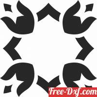 download Decorative dxf Element free ready for cut