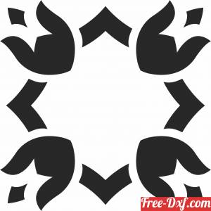 download Decorative dxf Element free ready for cut