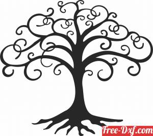 download Tree wall decor free ready for cut