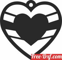 download Heart ornament free ready for cut