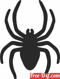 download spider halloween art free ready for cut