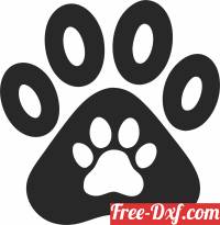 download Dog Paw clipart free ready for cut