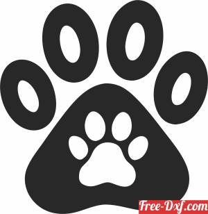 download Dog Paw clipart free ready for cut