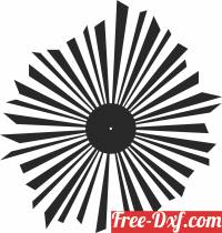 download vinyl wall clock free ready for cut