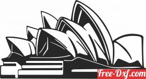 download Opera House wall decor free ready for cut