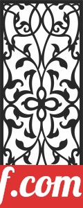 Decorative pattern door screen