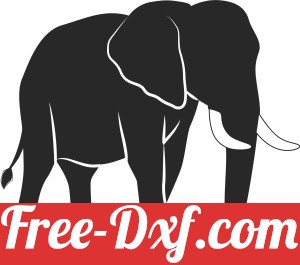 Elephant Silhouette Vector Illustration
