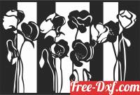 download Floral flower home decor free ready for cut