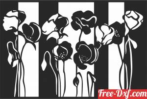 download Floral flower home decor free ready for cut