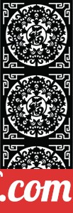 decorative wall screen door pattern