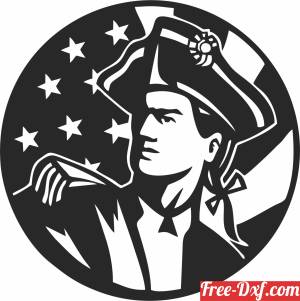 download american soldier revolution cliparts free ready for cut